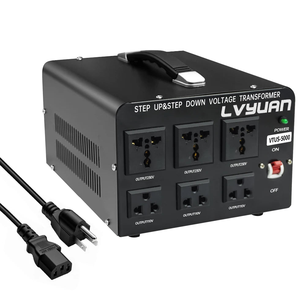 5000W Voltage Transformer 220V to 110V AC Voltage Converter
