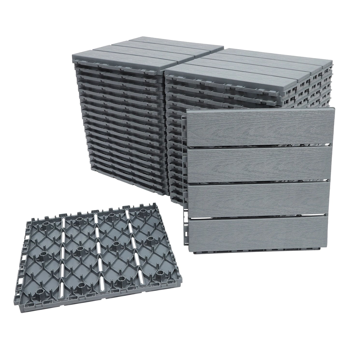 Interlocking Deck Tiles for Outdoor  Waterproof Flooring Anti-Slip