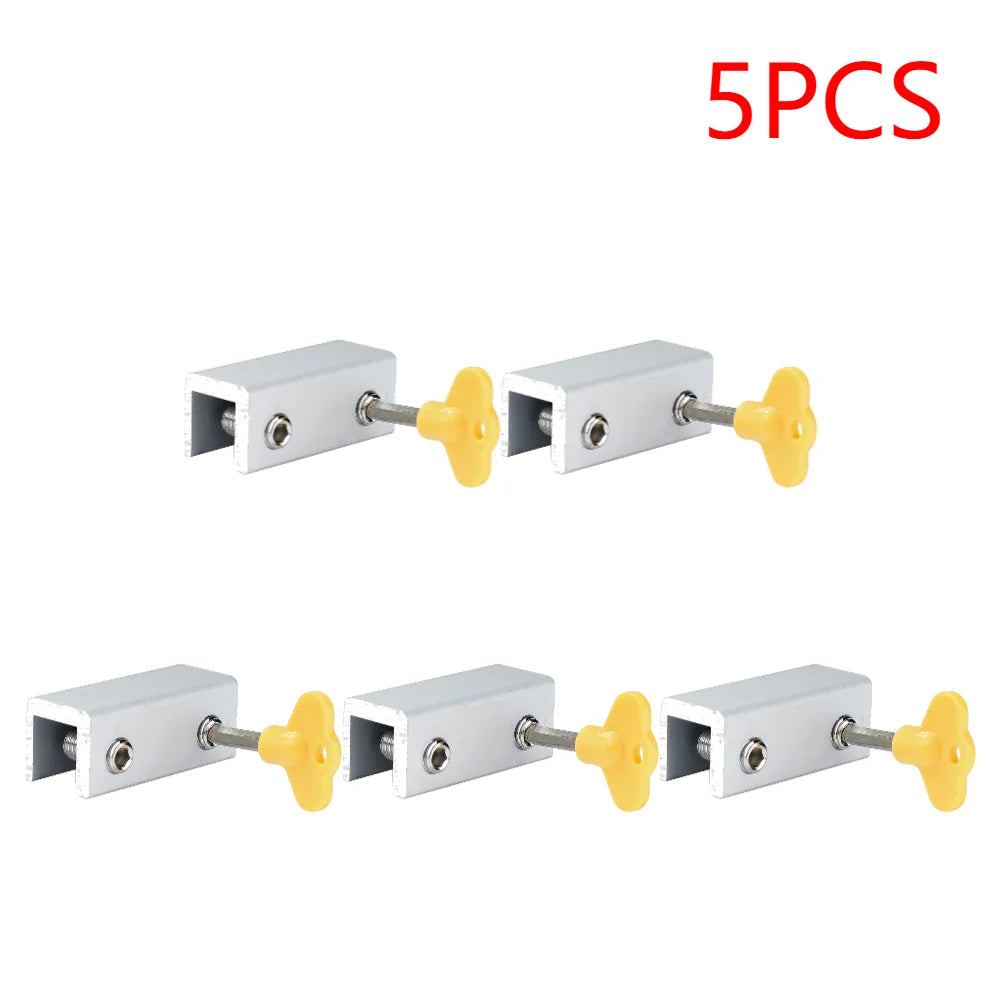 5/10CPS Window Locks Adjustable Sliding Door Lock With Key Window Stopper
