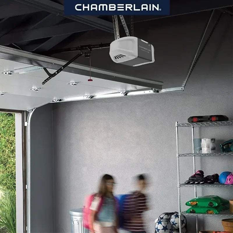 Smart Quiet Belt Drive Garage Door Opener, Gray