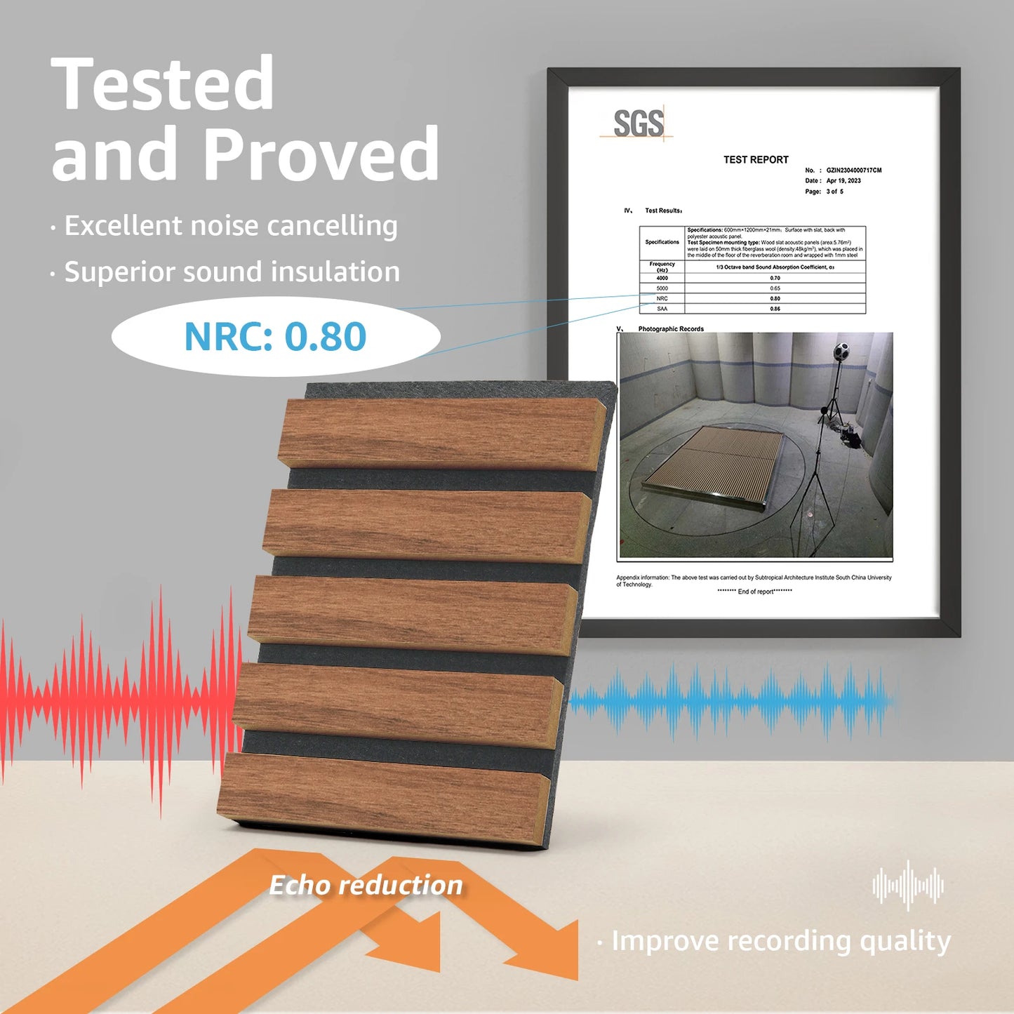 Art3d Wood Slat Acoustic Panels for Stylish Decor and Noise Reduction