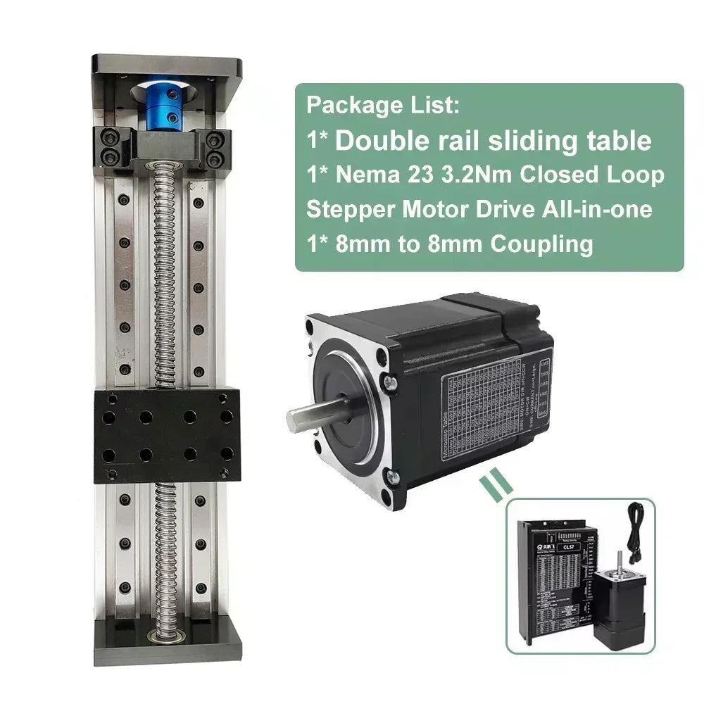 Linear Rail Motor Kit CNC Ball Screw Sliding Table Motor