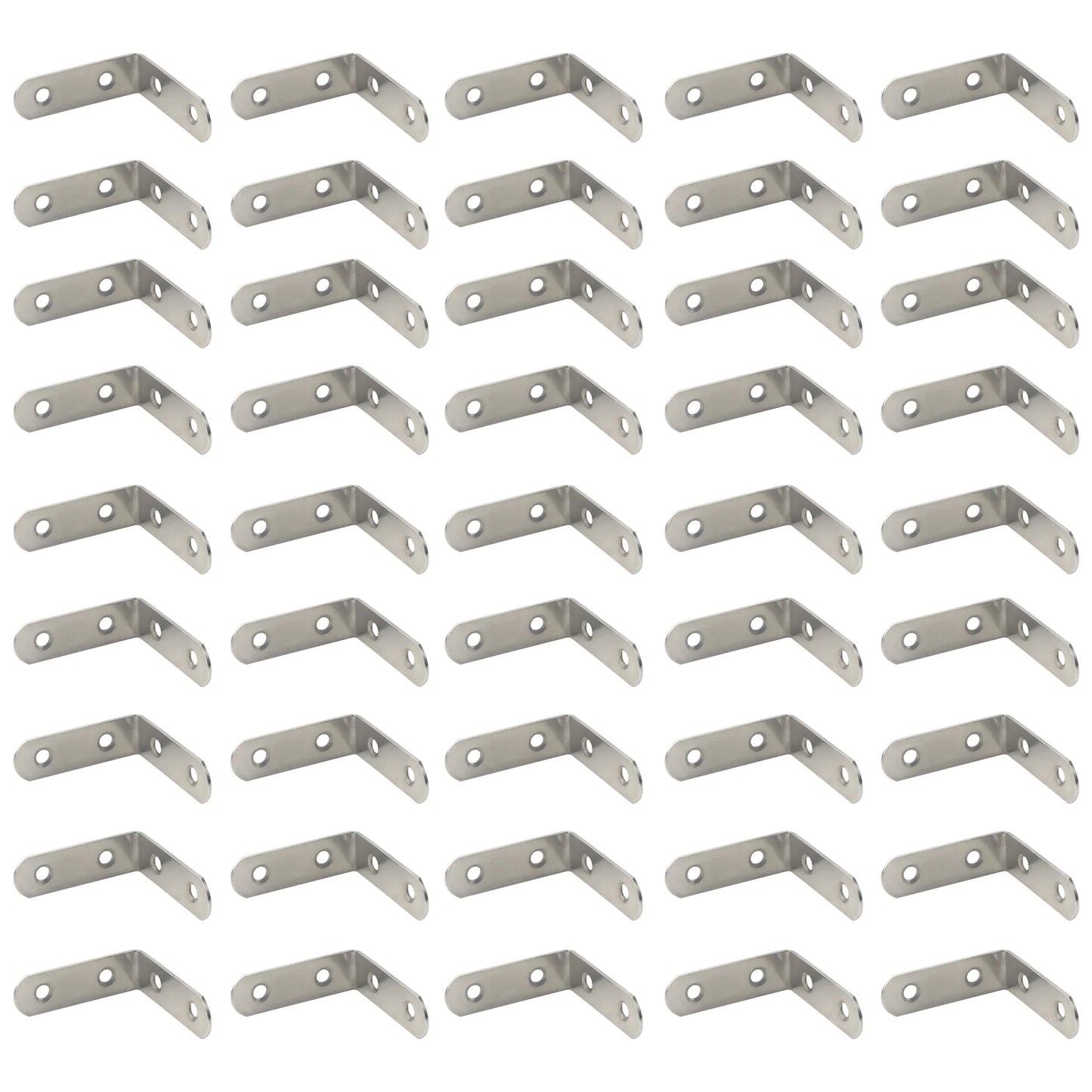 12Pcs Stainless Steel L Shaped Right Angle Connector Corner Bracket