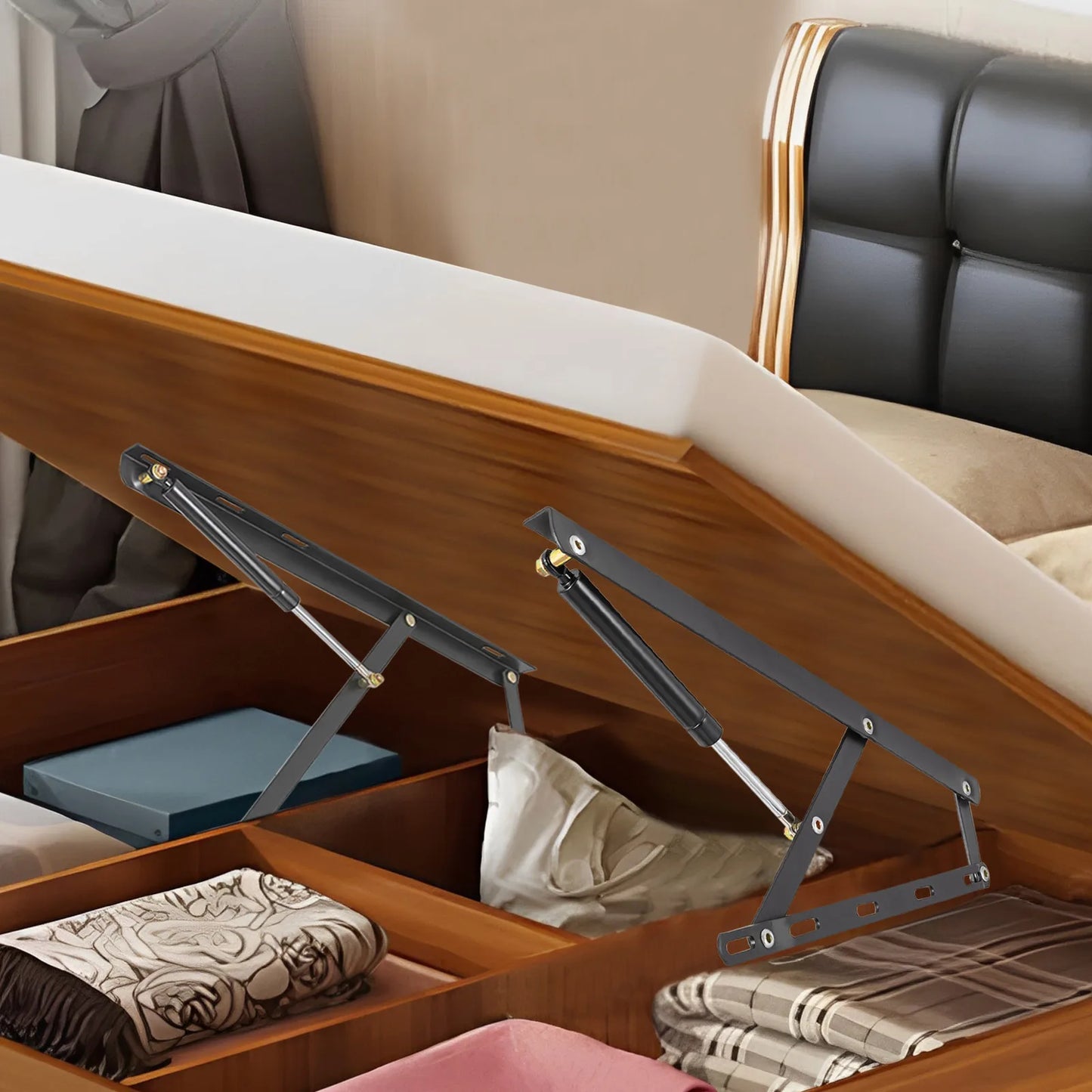 2Pcs Living Bed Lift Mechanism Sofa Lift Kit Bed Storage