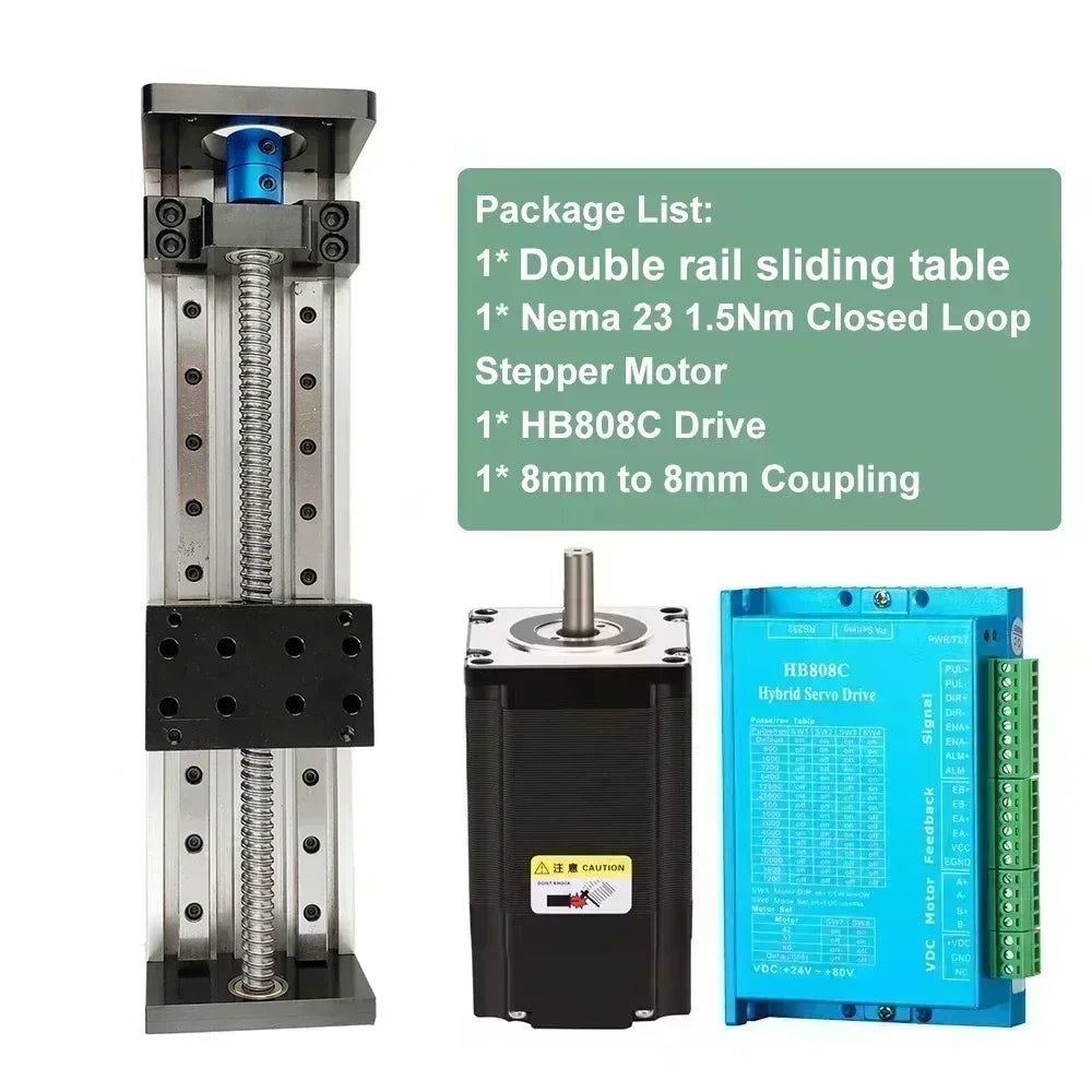 Linear Rail Motor Kit CNC Ball Screw Sliding Table Motor