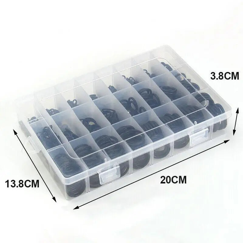 1200pcs NBR O-ring set nitrile rubber black O-ring oil-resistant