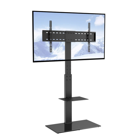 VEVOR TV Stand Mount Swivel Tall TV Stand, TV Height Adjustable Portable